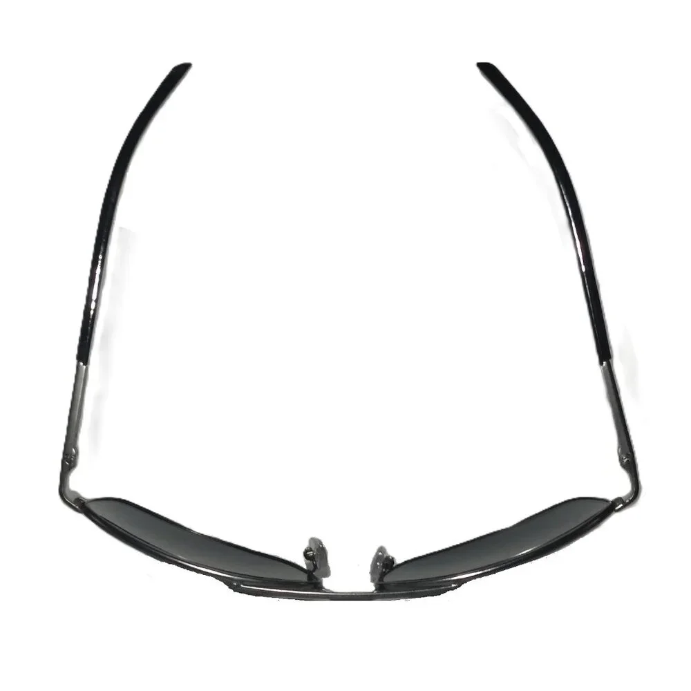 Foster Grant Men's Gunmetal Wrap Aviator Sunglasses